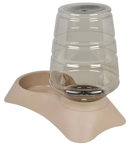 URBNLIVING Automatic Pet Water Dispenser for Cats and Dogs – Gravity-Fed Drinking Fountain, Non-Spill Water Bowl, Durable Plastic Reservoir, Easy to Clean, Indoor Pet Hydration Station (3.8, litres)