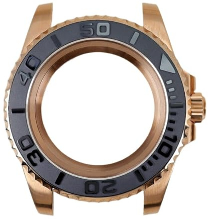1 st 40 mm klockfodral Safirkristall for Miyota 8215 Movement 120 Klicks ram(NO.30)