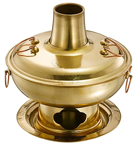 Kopparkastruller, Traditionell kinesisk koppar varm gryta(28cm)