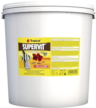 Tropical Supervit Premium Hauptfutter (Flockenfutter) für alle Zierfische, 1er Pack (1 x 21 l)