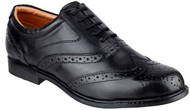 Amblers Liverpool Oxford Brogue/Mens Shoes (10 UK) (Black)
