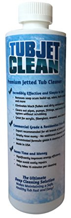 Jetted Tub Cleaner Easy, Safe, Concentrated Self Cleaning Bath Tub Jet and Plumbing System Cleaner for Your Hot Tub, Whirlpool, Spa, or Jacuzzi - (Premium Formula - 8 cleanings per bottle) (1 bottle)