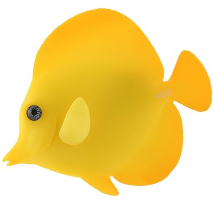 Acquario Pesce Artificiale Galleggiante Pesci Tropicali Luminosi in Silicone Realistico Muovendo Ornamenti con Ventosa - Decorazioni Divertenti per Casa