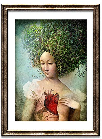 Cathrin Welz-Stein Hochwertiger Kunstdruck Poster Print – Lost My Heart - Künstlerin A4-210mm x 297mm Badezimmer Deko Bilder Wohnzimmer Poster & Kunstdrucke | Lieferung ohne Rahmen