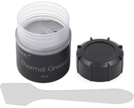 GENNEL G108 20Grams High Performance Thermal Paste, Heatsink Compound, Carbon Based Heatsink Grease for CPU GPU High Power LED Chipset Cooling