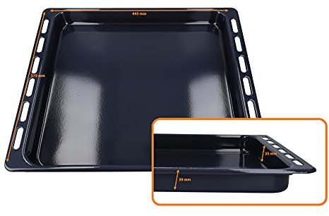 DL-pro Teglia da forno 445 x 375 x 39, Compatibile con Bauknecht, Indesit, Whirlpool AKP