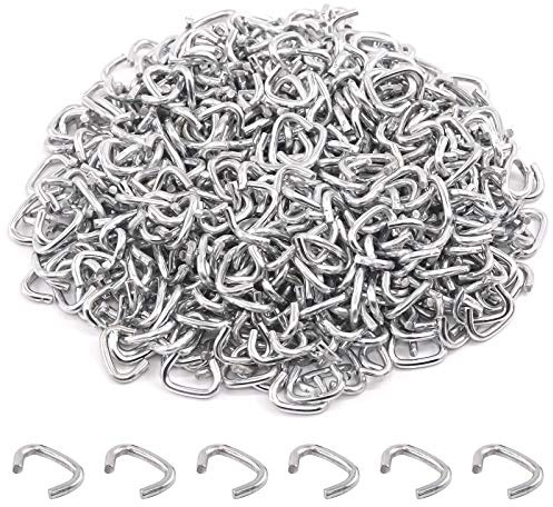 Rustark Lot de 1000 anneaux de porc galvanisés de 9,5 mm pour meubles, clôtures, bagages, balustrades, boîtiers de saucisses, sacs à viande, cordons de serrage