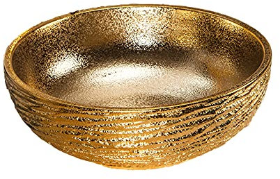 Moderne Waschbecken Keramik Gold waschbecken Lavabo Aufsatzwaschbecken für Bar und Bad, 1 Spülbecken