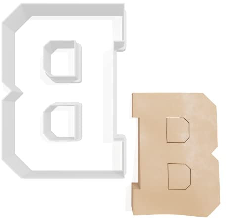 Varsity Letter B Cookie Cutter - 3 Sizes