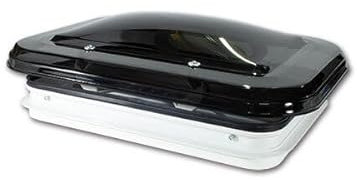 Dachluke Dachfenster smoke mit Griff und weißen Aluminiumrahmen 350X500MM Wohnmobil Wohnwagen Reisemobil Van