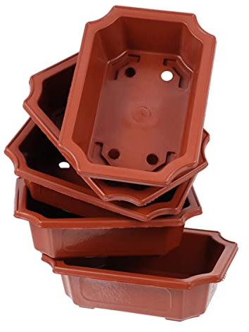 CIMAXIC 5st Bonsaischale Pflanzentöpfe Gartendekoration Im Freien Kinderzimmer Töpfe Bonsai-pflanztopf Blumentopf Aus Kunststoff Sukkulententopf Gartentöpfe Sämlingstopf Plastik Einfach