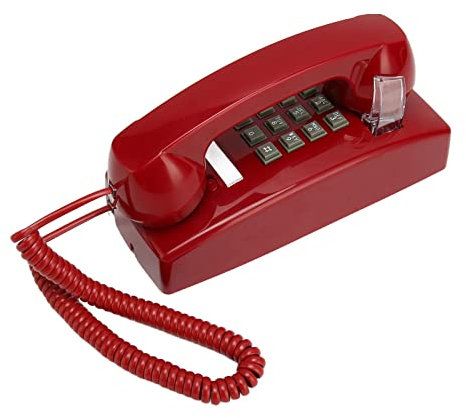 Wandtelefone Im Alten Stil für Festnetz, Traditionelles Wasserdichtes Schnurgebundenes Telefon mit Mechanischem Klingelton mit Großen Tasten, Dekoratives Vintage-Telefon für das