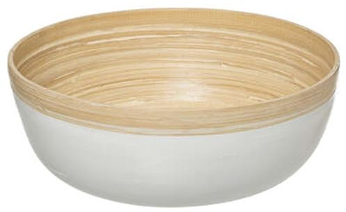 Well Home Insalatiera in legno di bambù di colore bianco Ø30x12cm