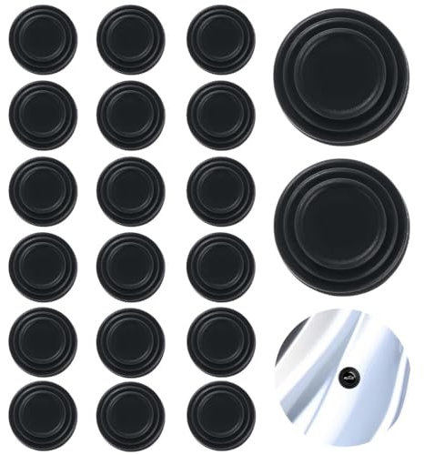 IKOPFLN 20 Pièces Amortisseur Porte Voiture,Protections Pour Portières Auto,Autocollants Insonorisés Porte Universel Anti-Collision Pare-Chocs Pour Absorption Des Chocs De Voiture Isolation Phonique