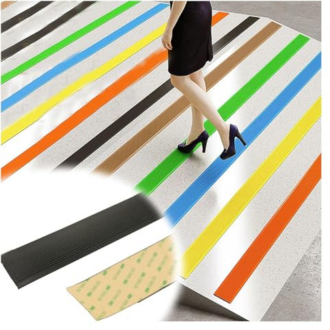 Treppenkantenprofil Kantenschutz rutschfeste Stufenverkleidung, PVC-Gummi-Winkel-Treppenkantenverkleidung, Sicherheits-Stufenverkleidung für Innen- und Außenbereiche, Fliesen, Holz, Metalltreppen LL