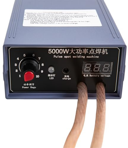 5000W Einstellbare Punktschweißgerät für 18650 Akku von 0,1-0,25 mm Nickelblech Schweißgerät mit Fußpedal Nickelband und LED -Anzeige