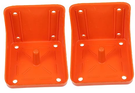 iplusmile Boîte à Sel Épaissie pour Bétail 2 Pièces en Pe Fond Antidérapant, Support Cylindre pour Mangeoire à Sel de Mouton, Accessoire Alimentation Ferme Style