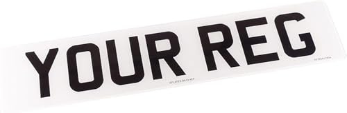 Vista Plates | Acrylic Customisable - 2D | 3D | 4D | 4D Gel UK Rear/Front/Pair for Automotive, Home Use/Outdoor Use