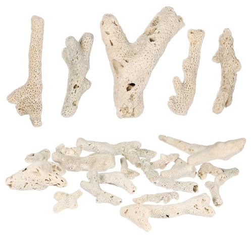 DECOMELODY Aquarium Filtermaterial 3–10cm 500g Dekorative Natursteine Zufällige Farben für Aquarium Steine Landschaftsbau Langlebig und Wiederverwendbar