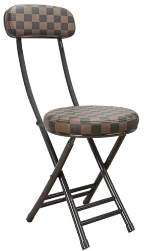 Tragbarer Klapphocker, gepolstert, Barhocker, 45,7 cm, Thekenhöhe, perfekt für Angeln, Wandern, Gartenarbeit, Reisen, Camping, Outdoor
