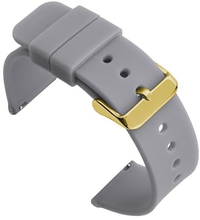 1 st 18 mm klockarmband universalarmband länkarmband handledslampa mjuk for smartklocka(Gray-G)