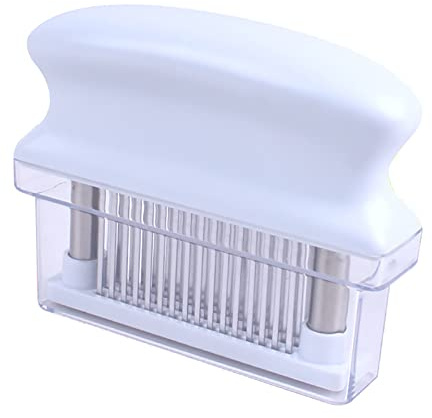 RASTKY Batticarne in Acciaio Inossidabile con 48 Lame per Cucinare in, Penetratore di Condimenti per Maiale, Manzo, Bistecca - Impugnatura Ergonomica, Regalo Perfetto per la Famiglia e gli Amici