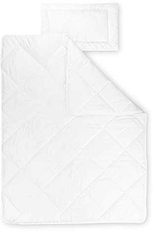 Julius Zöllner Kindersteppbett-Set Hygiena, Decke mit Kissen, waschbar 95°C, allergikergeeignet, Standard 100 by OEKO-TEX, Größe 100x135 cm + 40x60 cm