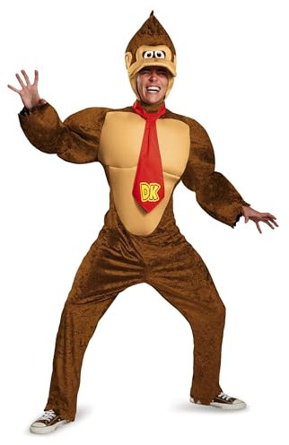 Disguise Men's Super Mario Donkey Kong Deluxe Costume Déguisement, Homme, 98821D-15L, XL