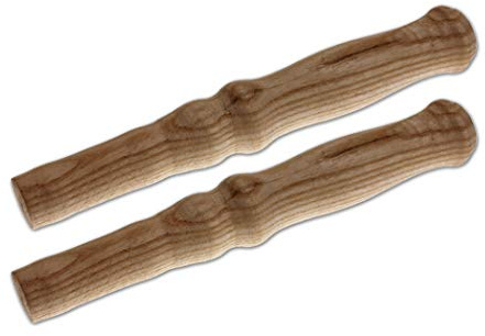 BigDean 2 Schubkarren Universal Holzgriffe Schubkarrengriffe Griffe Holz | Schiebkarre Griffe aus Holz, wetterfest, rutschfest, enorm stabile Karrengriffe