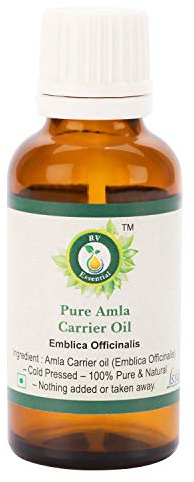 Amla Öl | Emblica Officinalis | 100% reines natürlich | Kaltgepresste | Für Haar wachstum | Amla Haar Öl | Seltene Kräuterserie | Amla Oil | 50ml | 1.69 Unzen By R V Essential