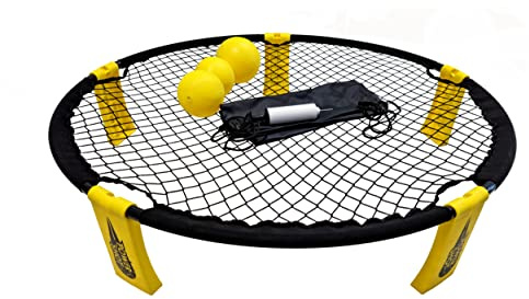 POWERSHOT Roundnet - 3 Bälle + Luftpumpe inkl. - Perfekt, um mit Freunden oder mit der ganzen Familie zu Spielen!