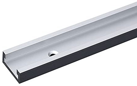 T Track Aluminiumlegierung T-Slot Track T-Schiene Aluminium-T-Nut, mit Schrauben für Holzbearbeitung oder Router Tischsäge (Länge 300mm,1 pcs)