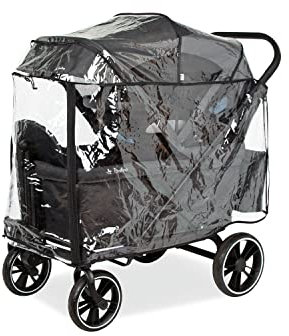 Pinolino Regenschutz für Klappbollerwagen 'Cruiser', Schwarz, 238052