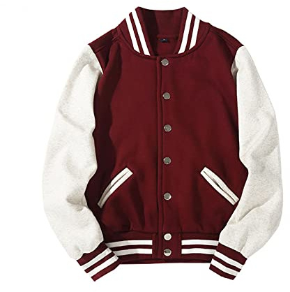 AODECCIE Personalizzato Signori College adulti Varsity/baseball giacca Felpa Motociclista Giubbotto Casual Capispalla, Vari colori disponibili