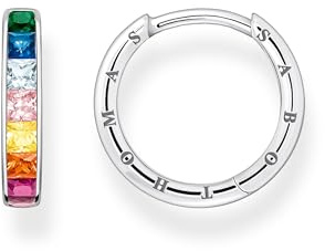 Thomas Sabo Thomas Sabo Damen-Creolen 925er Silber Glasstein