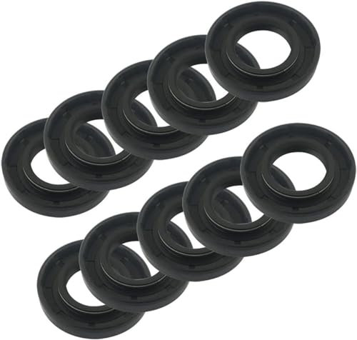 Gummiabdeckung Doppellippe,Wellendichtring, 10 Stück Öldichtung Skelettöldichtung Ölwiderstand Wellenöldichtung 35 x 45 x 5 mm (Color : 35x65x12mm, Size : One Size)