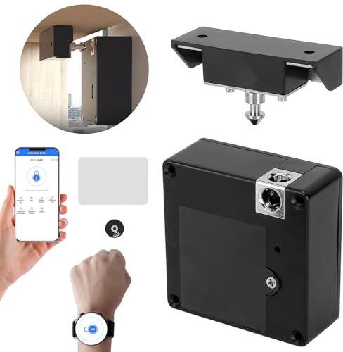 Serratura elettronica per armadio, serratura intelligente per cassetti, set di serrature RFID NFC, serratura per mobili con app, serratura per armadietto, cassetto, armadietto in legno