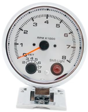 Digitaler Drehzahlmesser 95mm für Auto Motor 12v Weiß Kunststoff