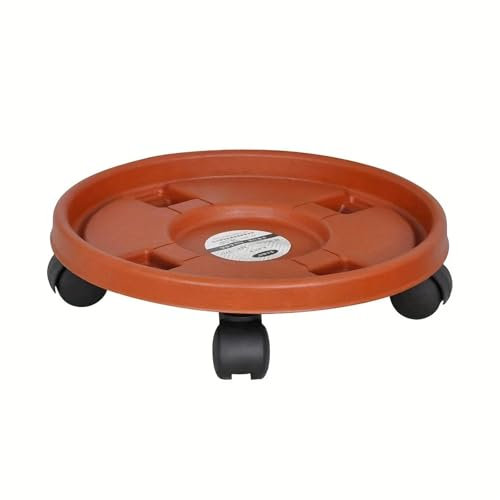 SHBHWS Blumentopf-Untersetzer 1 x Abnehmbarer Pflanzenständer, Blumentopf-Tablett mit Universalrad, schweres rollendes Blumentopf-Regal for Innen- und Außenbalkon Blumentopf-Untersetzer Eckig(30CM)
