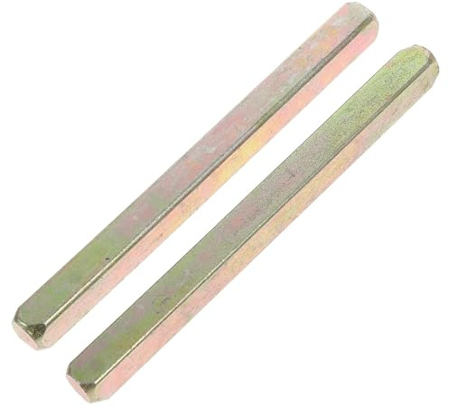 Eje de manija de puerta de 8 mm x 65 mm, barra lisa, husillos cuadrados de acero macizo, accesorios de cilindro de cerradura para ventanas UPVC y pomos de puerta