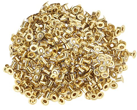 500 pezzi rivetti cavi rivetti materiale rame per borse in pelle, borse, scarpe, decorazione del cappello (2,3 x 4 x 5 mm)