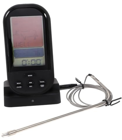 MAGICLULU Wireless Meat Thermometer Digital Cooking Food Probe Thermometer Remote for Bbq Oven Grill Instant Read Large Lcd Display Range