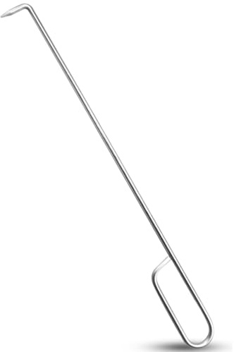 Crochet de l'écumeur de piscine, outil de nettoyage de la piscine, crochet de panier d'écumeur, conception facile à chute facile à rouiller, matériau de construction léger, 37 cm / 14,57 pouces, pour