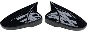 Covers Caps Wing Mirror For Golf 6 MK6 R VI 2009-2013 5K0857537 2pcs Car Rear View Mirrors Cover Protector Auto Rearview Mirror Covers Accessories Wing Mirror Covers Caps(1 pair black)