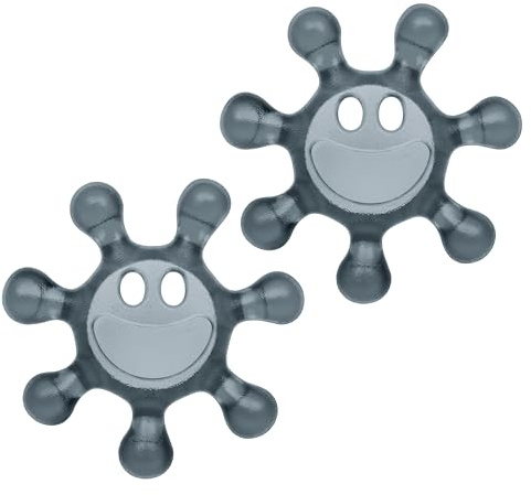 Koziol SUNNY Flaschenöffner 2er-Set | für Verschlüsse aus Kunststoff | Drehverschlussöffner | bruchfester Kunststoff, spülmaschinengeeignet | ideal für Kinder & Senioren (transparent grey)