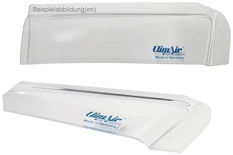 ClimAir Windabweiser vorne (mit ABE) 03-1615K, Farbausführung: klar - Kompatibel für VW T4 Van Baujahr: 1990-2003, Set mit Parkscheibe
