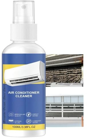 Avdunstningsspolerengörare utan sköljning för luftkonditionering och HVAC-underhåll, skumspray för mini-split- och centrala enheter, tar bort lukt vid källan, återställer luftflöde och kylprestanda (1