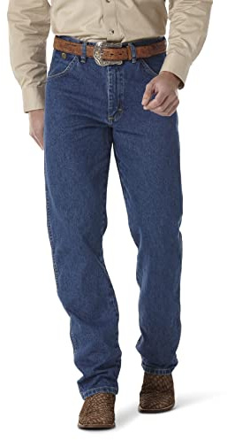 Wrangler Herren George Strait Cowboy-Schnitt Relaxed Fit Jeans, Stonewashed, 44 W/32 L