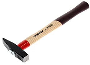 GEDORE Martello da fabbro, 200 g, con fissaggio a manico ROTBAND-Plus, in legno di frassino standard, testa forgiata