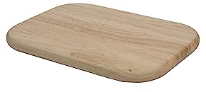 T&G Woodware 10925 Rectangular Chopping Board in Hevea, Small, 28 x 20 x 1.5 cm, Natural